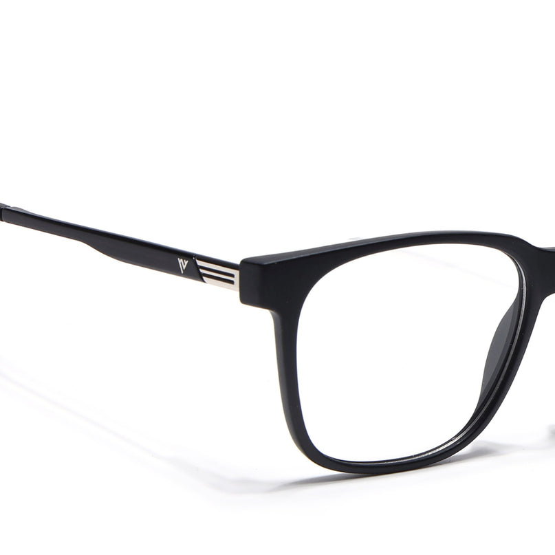 Voyage Apex Matt Black Square Eyeglasses for Men & Women - MG5366-C1