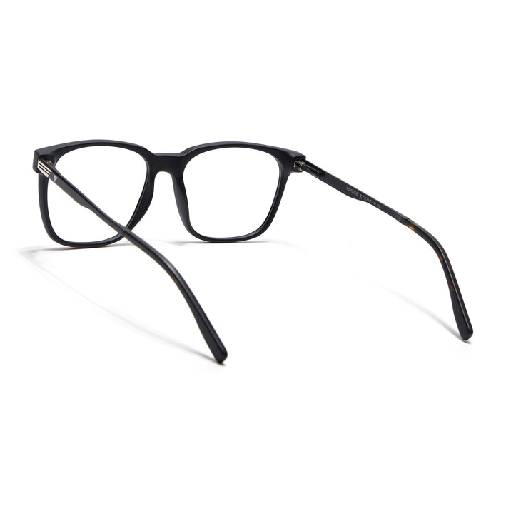Voyage Apex Matt Black Square Eyeglasses for Men & Women - MG5366-C1