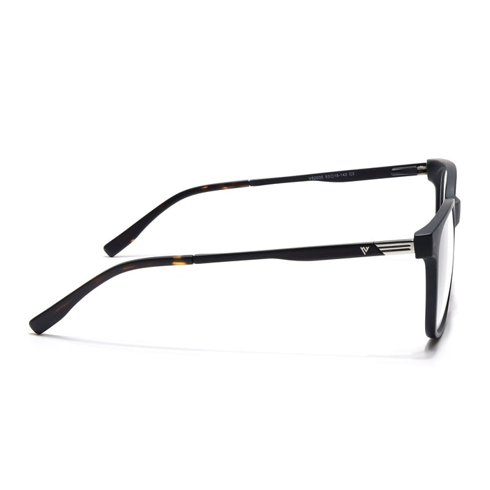 Voyage Apex Matt Black Square Eyeglasses for Men & Women - MG5366-C1