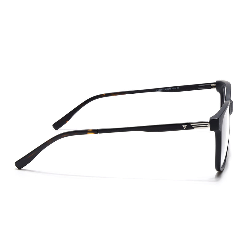 Voyage Apex Matt Black Square Eyeglasses for Men & Women - MG5366-C1