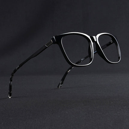 Voyage Apex Shine Black Square Eyeglasses for Men & Women - MG5367-C2