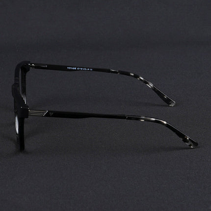 Voyage Apex Shine Black Square Eyeglasses for Men & Women - MG5367-C2
