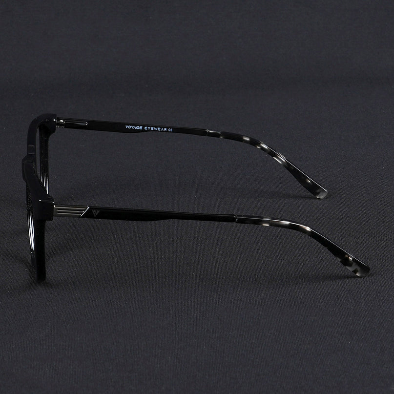 Voyage Apex Shine Black Square Eyeglasses for Men & Women - MG5367-C2