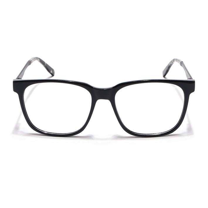 Voyage Apex Shine Black Square Eyeglasses for Men & Women - MG5367-C2