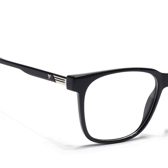 Voyage Apex Shine Black Square Eyeglasses for Men & Women - MG5367-C2