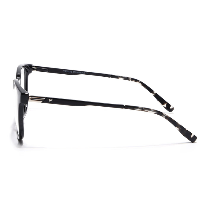 Voyage Apex Shine Black Square Eyeglasses for Men & Women - MG5367-C2