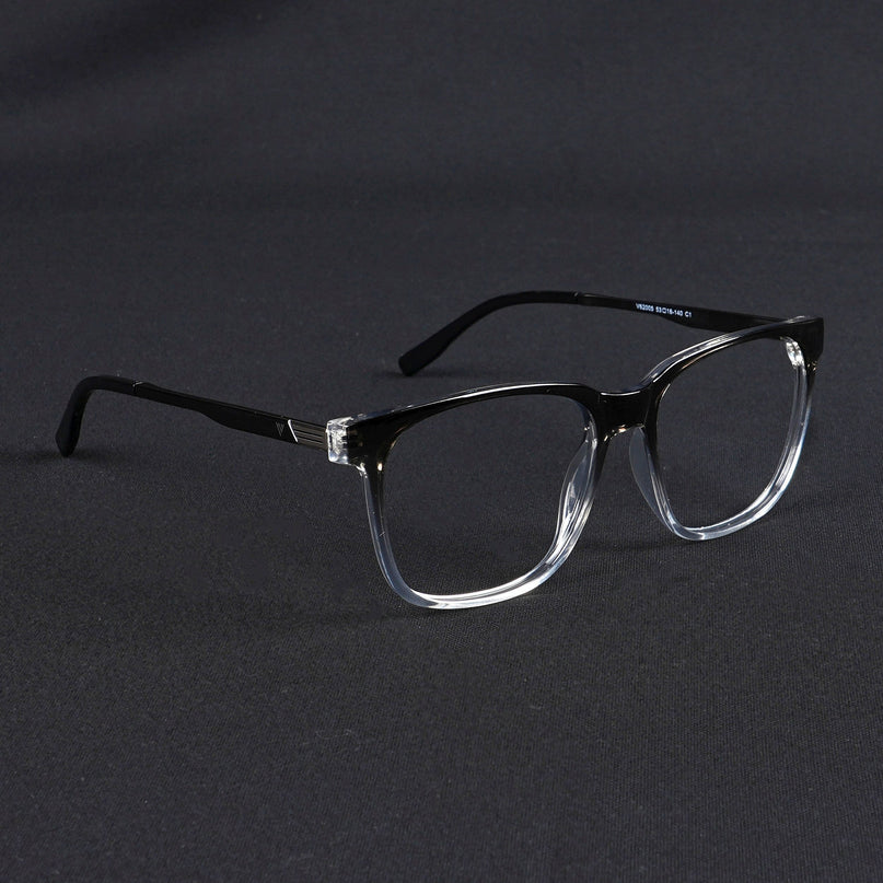 Voyage Apex Black & Transparent Square Eyeglasses for Men & Women - MG5368-C3