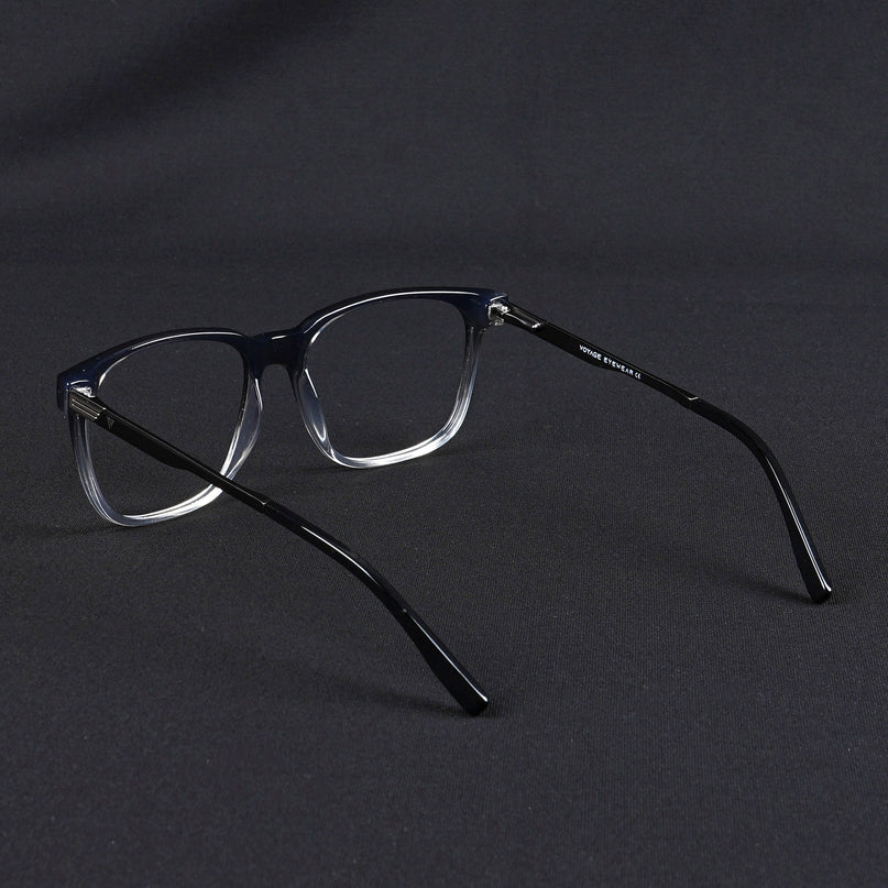 Voyage Apex Black & Transparent Square Eyeglasses for Men & Women - MG5368-C3