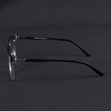 Voyage Apex Black & Transparent Square Eyeglasses for Men & Women - MG5368-C3