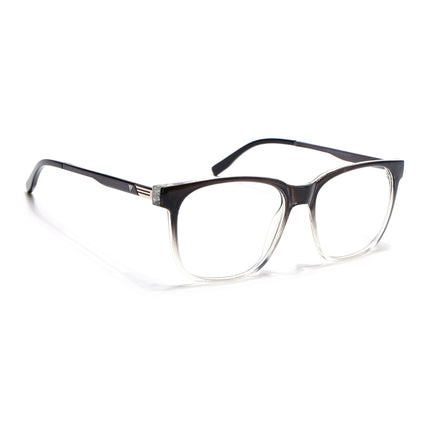 Voyage Apex Black & Transparent Square Eyeglasses for Men & Women - MG5368-C3