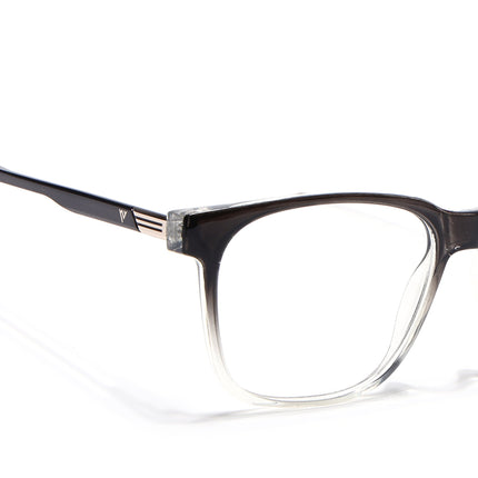 Voyage Apex Black & Transparent Square Eyeglasses for Men & Women - MG5368-C3