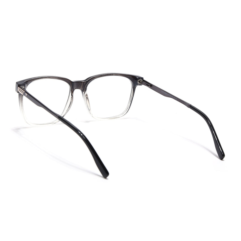 Voyage Apex Black & Transparent Square Eyeglasses for Men & Women - MG5368-C3