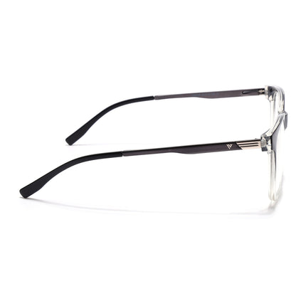 Voyage Apex Black & Transparent Square Eyeglasses for Men & Women - MG5368-C3