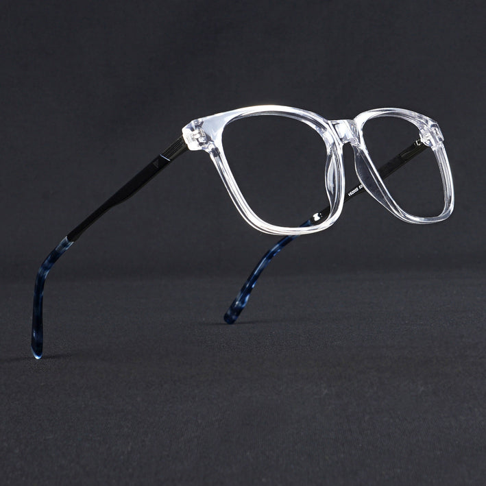 Voyage Apex Transparent Square Eyeglasses for Men & Women - MG5369-C4