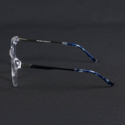 Voyage Apex Transparent Square Eyeglasses for Men & Women - MG5369-C4