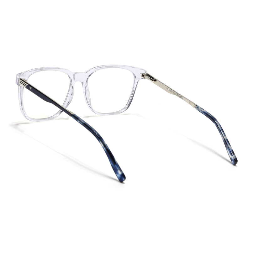 Voyage Apex Transparent Square Eyeglasses for Men & Women - MG5369-C4