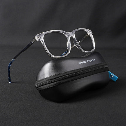 Voyage Apex Transparent Square Eyeglasses for Men & Women - MG5369-C4