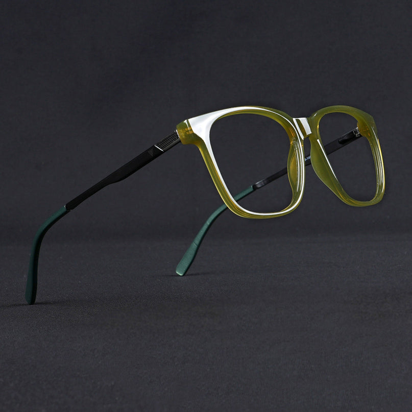 Voyage Apex Green Square Eyeglasses for Men & Women - MG5371-C6