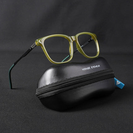 Voyage Apex Green Square Eyeglasses for Men & Women - MG5371-C6