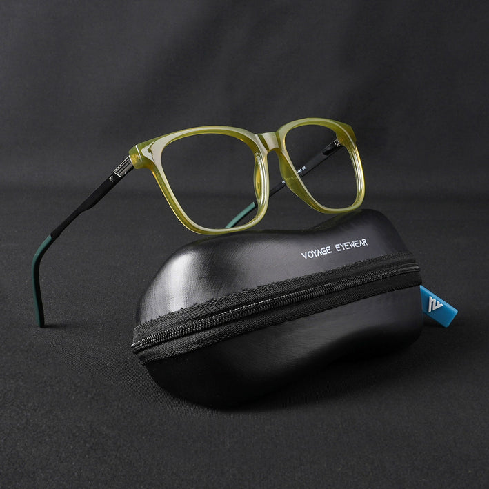Voyage Apex Green Square Eyeglasses for Men & Women - MG5371-C6