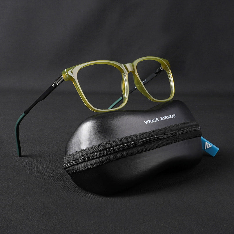 Voyage Apex Green Square Eyeglasses for Men & Women - MG5371-C6