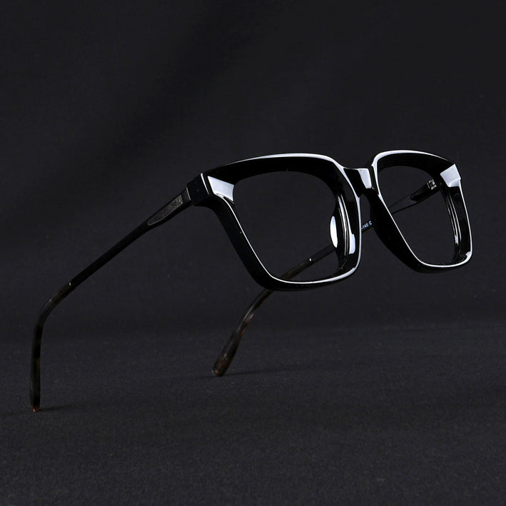 Voyage Apex Shine Black Square Eyeglasses for Women - MG5372-C1