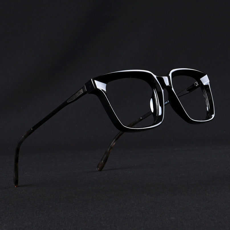 Voyage Apex Shine Black Square Eyeglasses for Women - MG5372-C1