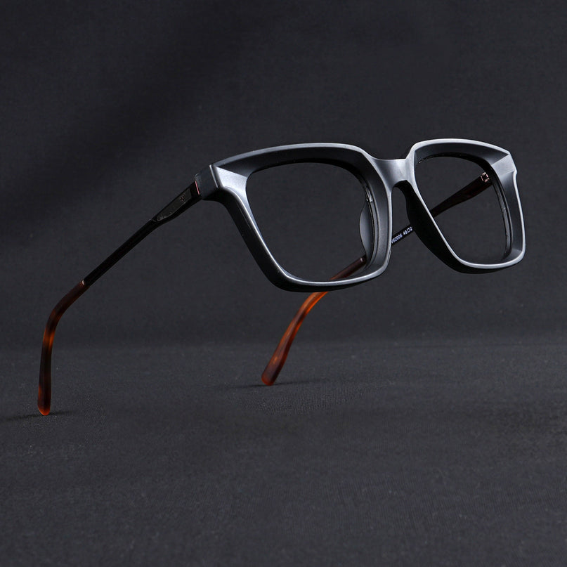 Voyage Apex Matt Black Square Eyeglasses for Women - MG5373-C2