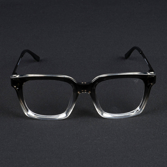 Voyage Apex Black & Transparent Square Eyeglasses for Women - MG5374-C3
