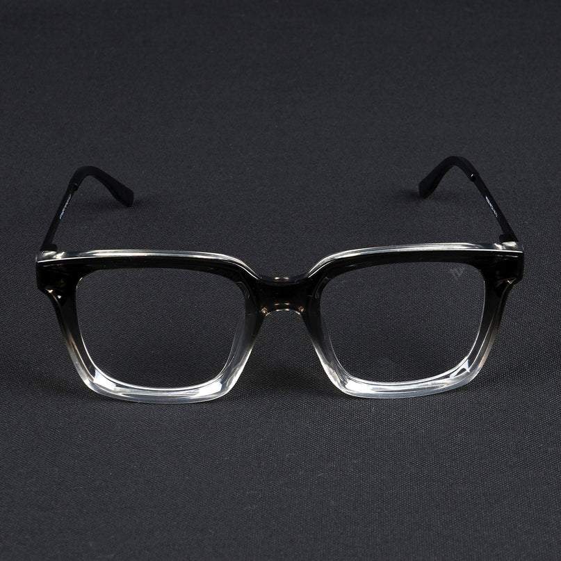 Voyage Apex Black & Transparent Square Eyeglasses for Women - MG5374-C3