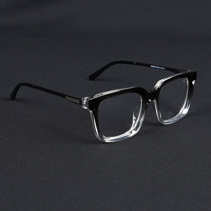 Voyage Apex Black & Transparent Square Eyeglasses for Women - MG5374-C3