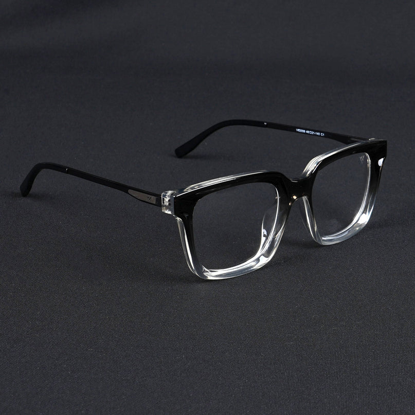 Voyage Apex Black & Transparent Square Eyeglasses for Women - MG5374-C3