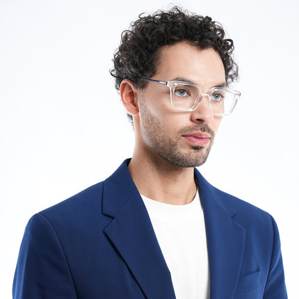 Voyage Apex Transparent Square Eyeglasses for Women - MG5375-C4