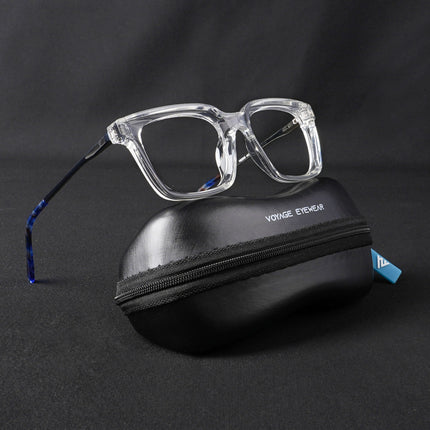 Voyage Apex Transparent Square Eyeglasses for Women - MG5375-C4