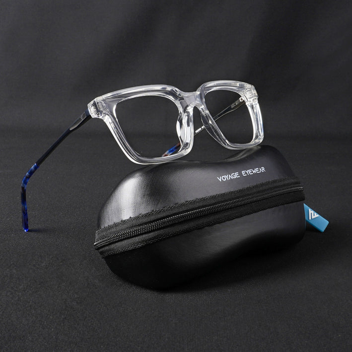Voyage Apex Transparent Square Eyeglasses for Women - MG5375-C4