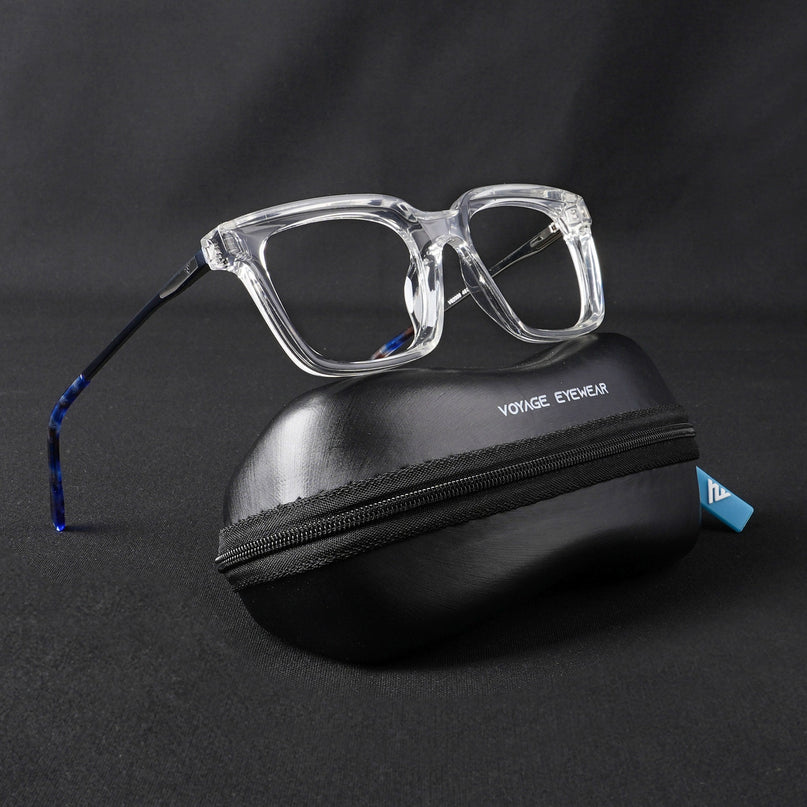 Voyage Apex Transparent Square Eyeglasses for Women - MG5375-C4