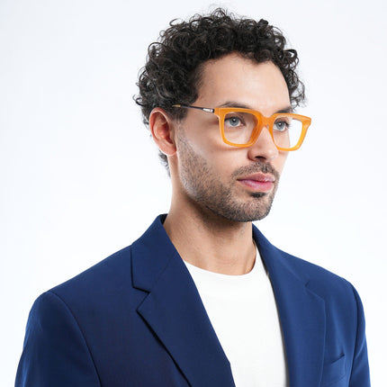 Voyage Apex Orange Square Eyeglasses for Women - MG5376-C5