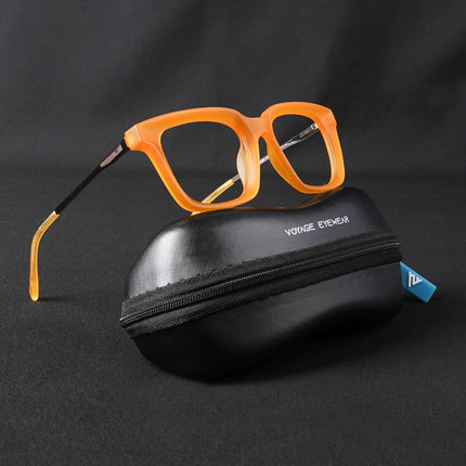 Voyage Apex Orange Square Eyeglasses for Women - MG5376-C5