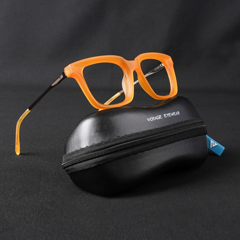 Voyage Apex Orange Square Eyeglasses for Women - MG5376-C5