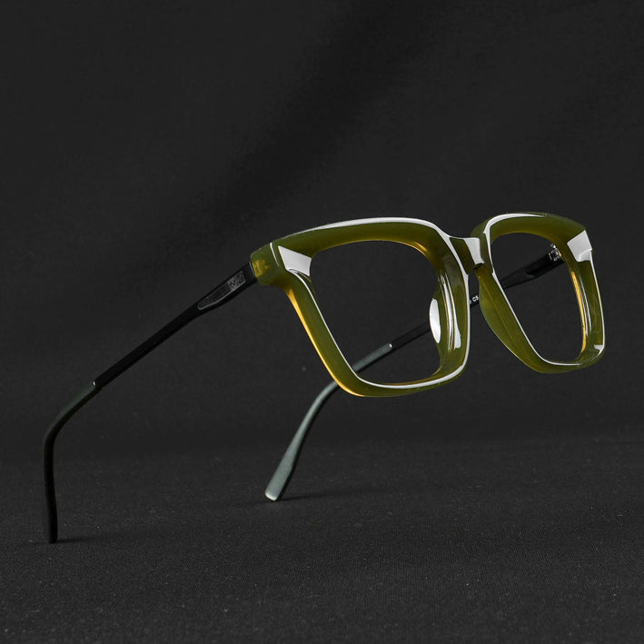 Voyage Apex Green Square Eyeglasses for Women - MG5377-C6