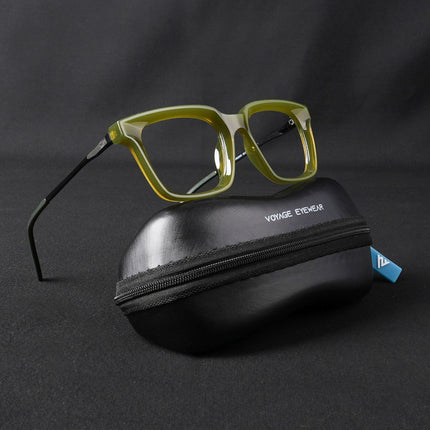 Voyage Apex Green Square Eyeglasses for Women - MG5377-C6