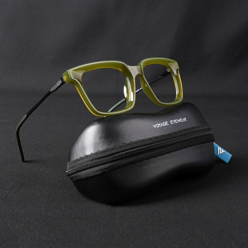 Voyage Apex Green Square Eyeglasses for Women - MG5377-C6