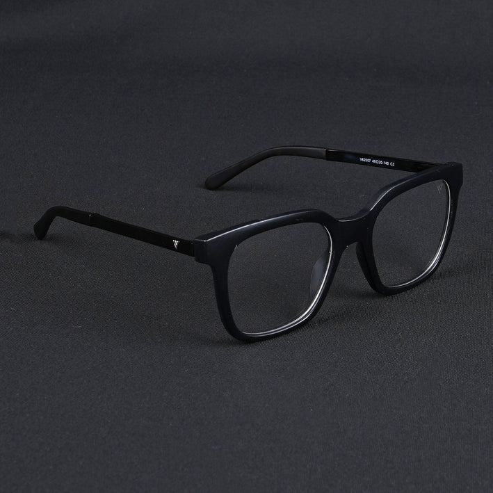 Voyage Apex Matt Black Square Eyeglasses for Men & Women - MG5378-C1