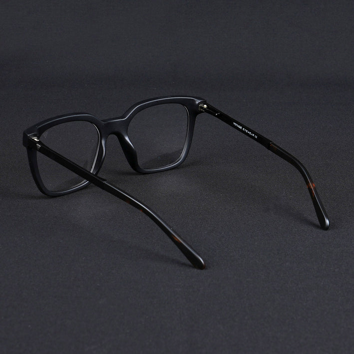 Voyage Apex Matt Black Square Eyeglasses for Men & Women - MG5378-C1