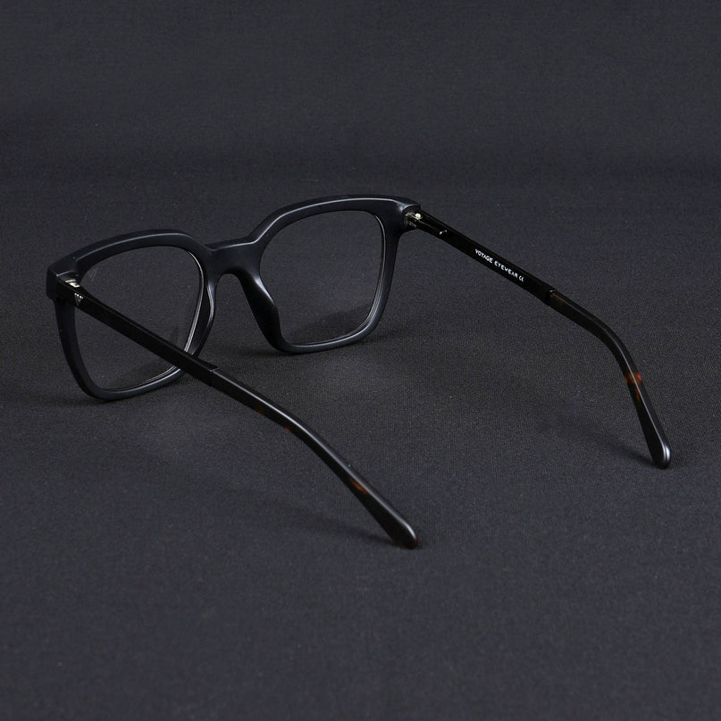Voyage Apex Matt Black Square Eyeglasses for Men & Women - MG5378-C1