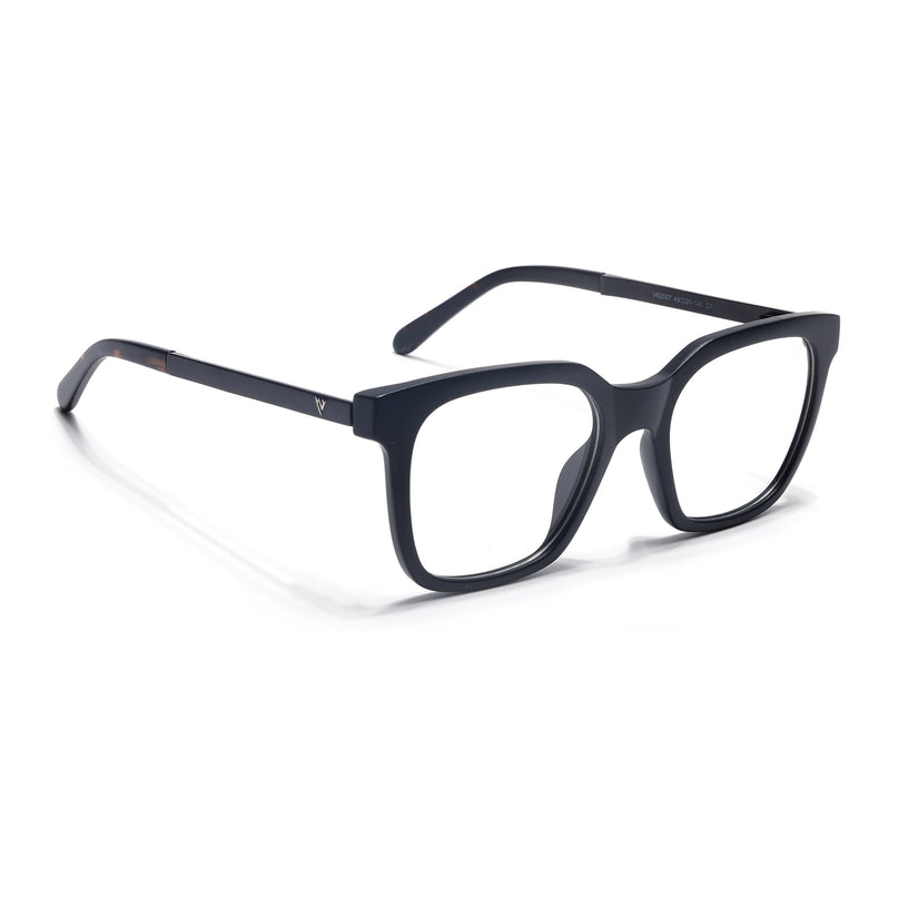 Voyage Apex Matt Black Square Eyeglasses for Men & Women - MG5378-C1