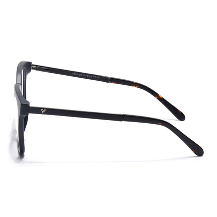 Voyage Apex Matt Black Square Eyeglasses for Men & Women - MG5378-C1