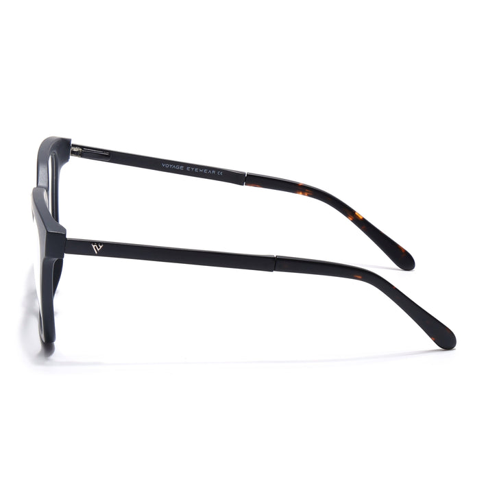 Voyage Apex Matt Black Square Eyeglasses for Men & Women - MG5378-C1