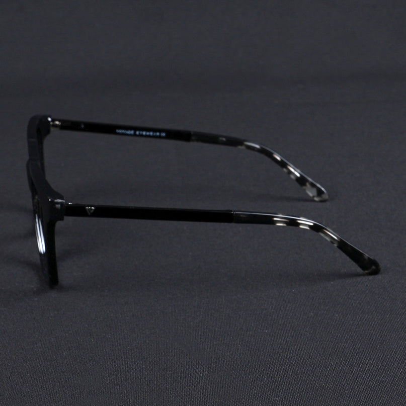 Voyage Apex Shine Black Square Eyeglasses for Men & Women - MG5379-C2