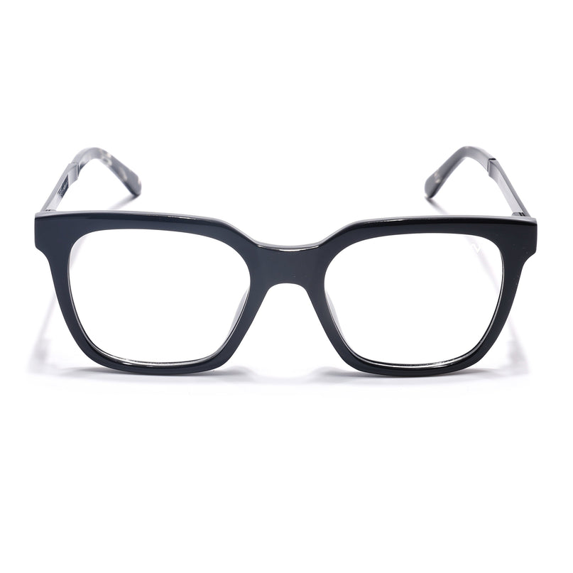 Voyage Apex Shine Black Square Eyeglasses for Men & Women - MG5379-C2